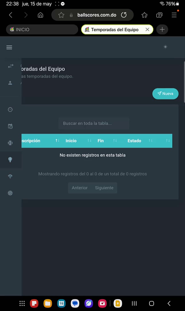 Administración de Temporadas